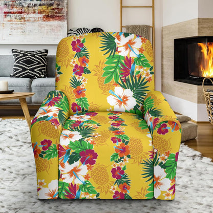 Hawaiian Themed Pattern Print Design H09 Recliner Slipcover-JORJUNE.COM