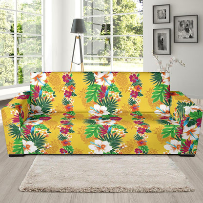 Hawaiian Themed Pattern Print Design H09 Sofa Slipcover-JORJUNE.COM