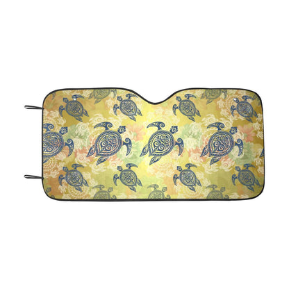 Hawaiian Turtle Tribal Design Print Car Sun Shade-JorJune