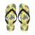 Hawaiian Turtle Tribal Design Print Flip Flops-JorJune