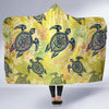 Hawaiian Turtle Tribal Design Print Hooded Blanket-JORJUNE.COM