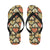 Heart Boho Pattern Print Design HE04 Flip Flops-JorJune