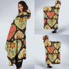 Heart Boho Pattern Print Design HE04 Hooded Blanket-JORJUNE.COM