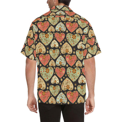 Heart Boho Pattern Print Design HE04 Men Hawaiian Shirt-JorJune