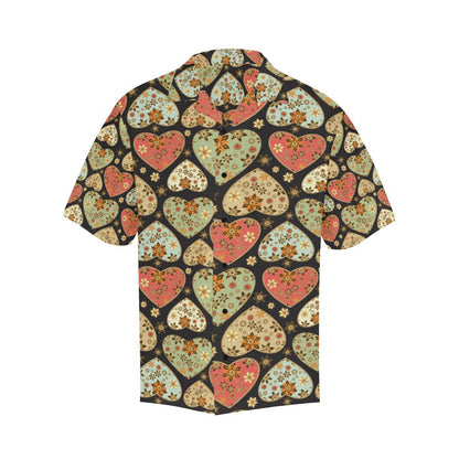 Heart Boho Pattern Print Design HE04 Men Hawaiian Shirt-JorJune