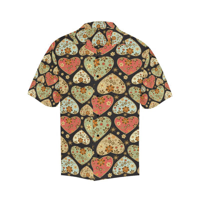 Heart Boho Pattern Print Design HE04 Men Hawaiian Shirt-JorJune