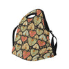 Heart Boho Pattern Print Design HE04 Neoprene Lunch Bag-JorJune