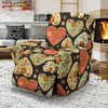 Heart Boho Pattern Print Design HE04 Recliner Slipcover-JORJUNE.COM