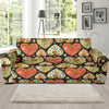 Heart Boho Pattern Print Design HE04 Sofa Slipcover-JORJUNE.COM