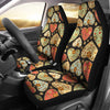 Heart Boho Pattern Print Design HE04 Universal Fit Car Seat Covers-JorJune