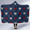 Heart Knit Pattern Print Design HE05 Hooded Blanket-JORJUNE.COM