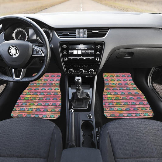 Heart Pattern Print Design HE010 Car Floor Mats-JorJune