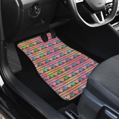 Heart Pattern Print Design HE010 Car Floor Mats-JorJune
