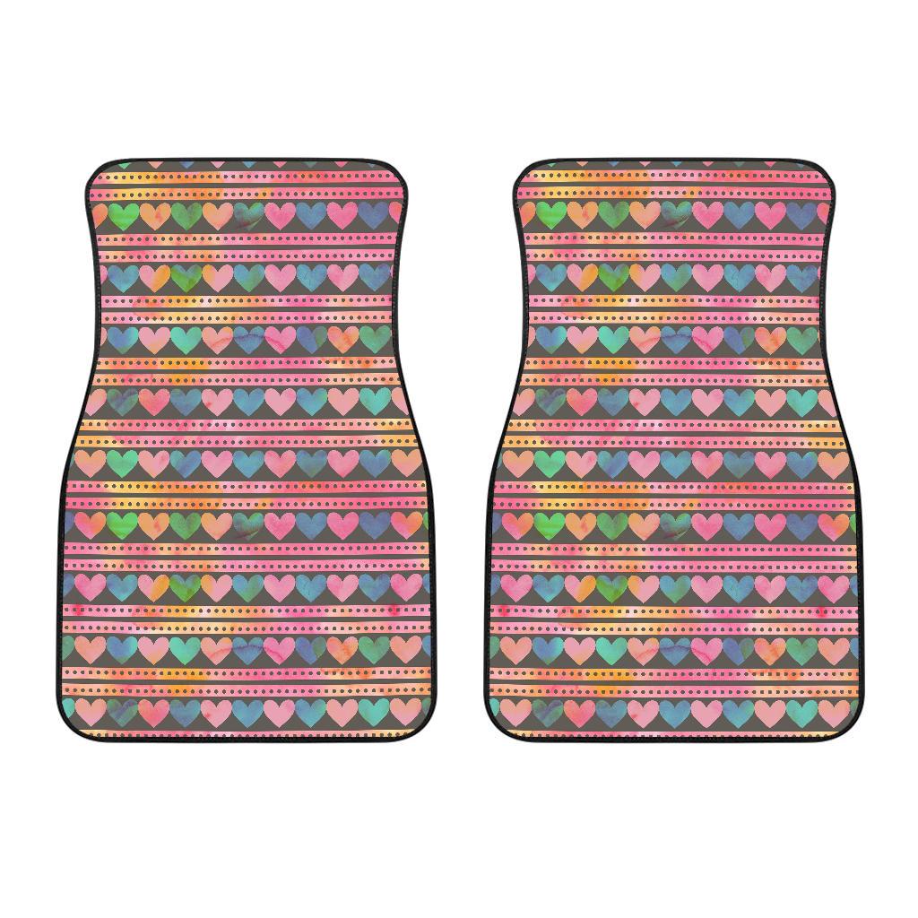 Heart Pattern Print Design HE010 Car Floor Mats-JorJune
