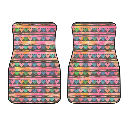 Heart Pattern Print Design HE010 Car Floor Mats-JorJune