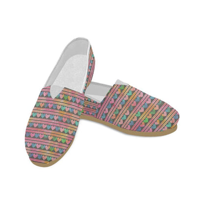 Heart Pattern Print Design HE010 Women Casual Shoes-JorJune.com