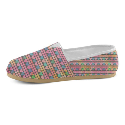 Heart Pattern Print Design HE010 Women Casual Shoes-JorJune.com
