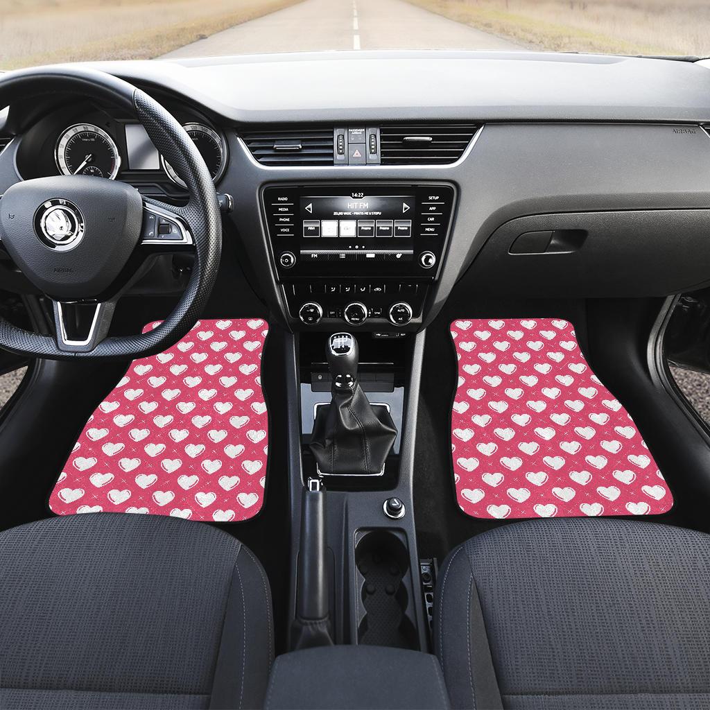 Heart Pattern Print Design HE07 Car Floor Mats-JorJune