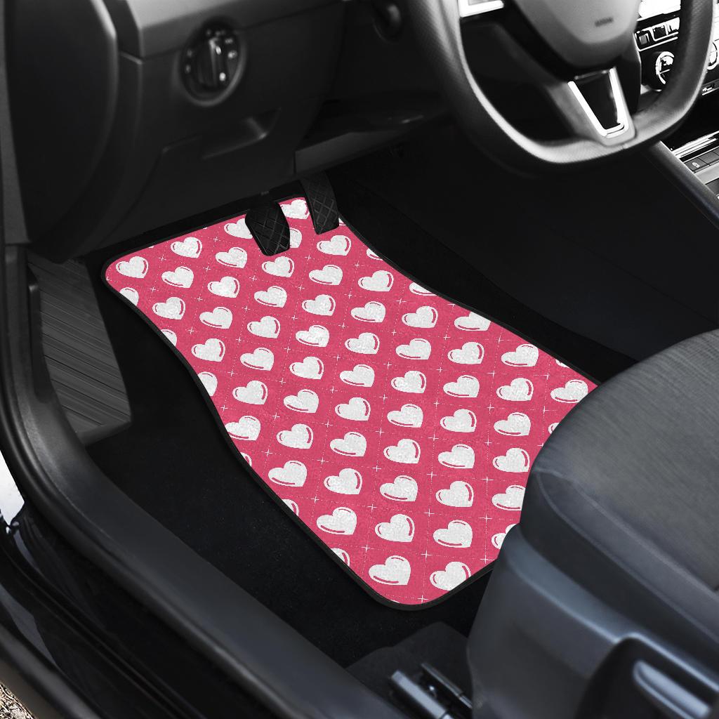 Heart Pattern Print Design HE07 Car Floor Mats-JorJune