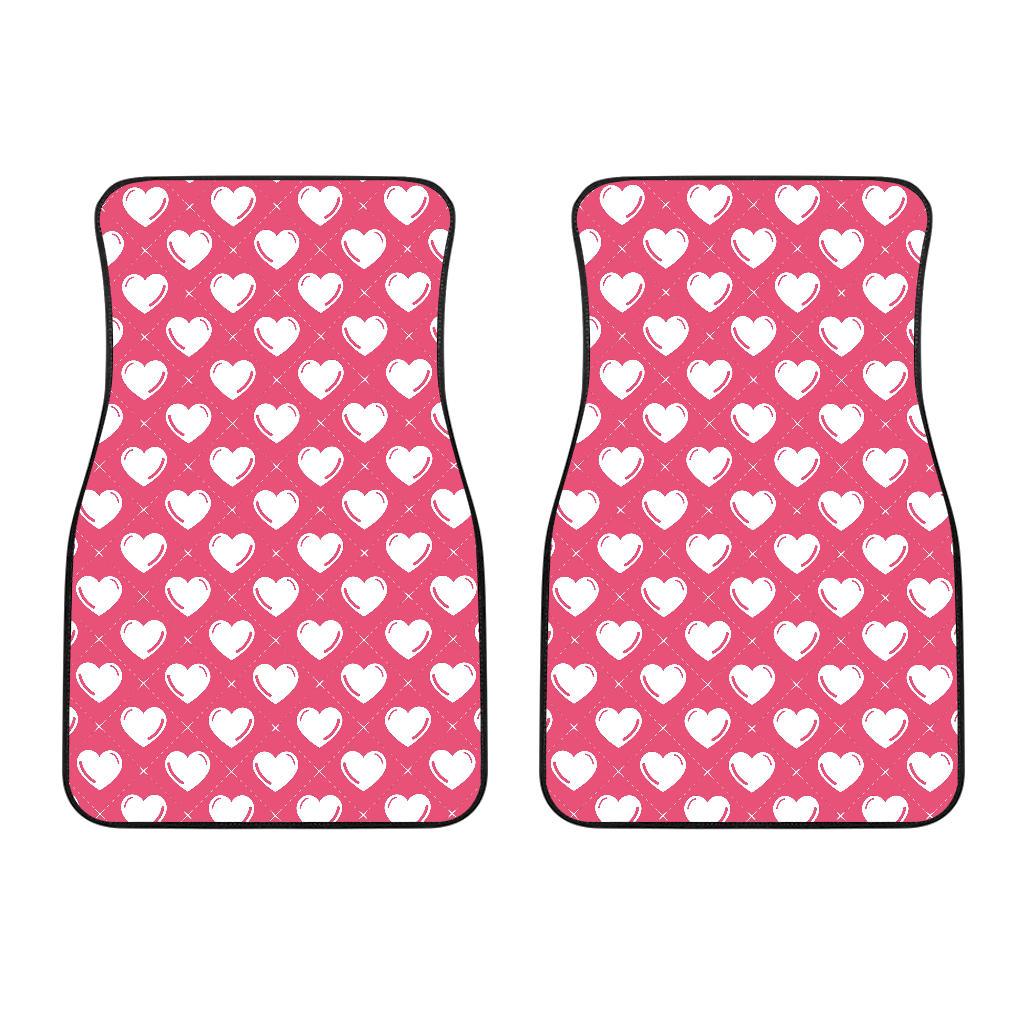 Heart Pattern Print Design HE07 Car Floor Mats-JorJune