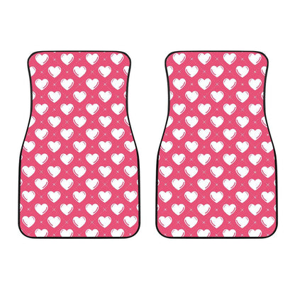 Heart Pattern Print Design HE07 Car Floor Mats-JorJune