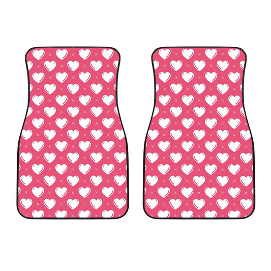 Heart Pattern Print Design HE07 Car Floor Mats-JorJune