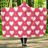 Heart Pattern Print Design HE07 Hooded Blanket-JORJUNE.COM