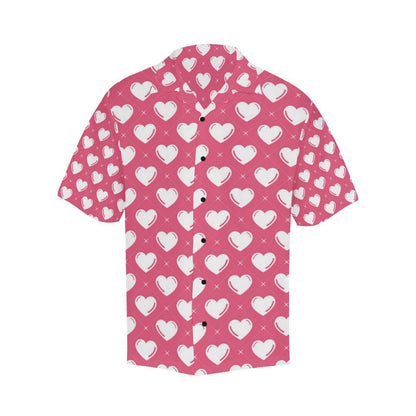 Heart Pattern Print Design HE07 Men Hawaiian Shirt-JorJune