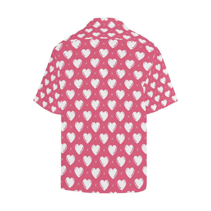 Heart Pattern Print Design HE07 Men Hawaiian Shirt-JorJune