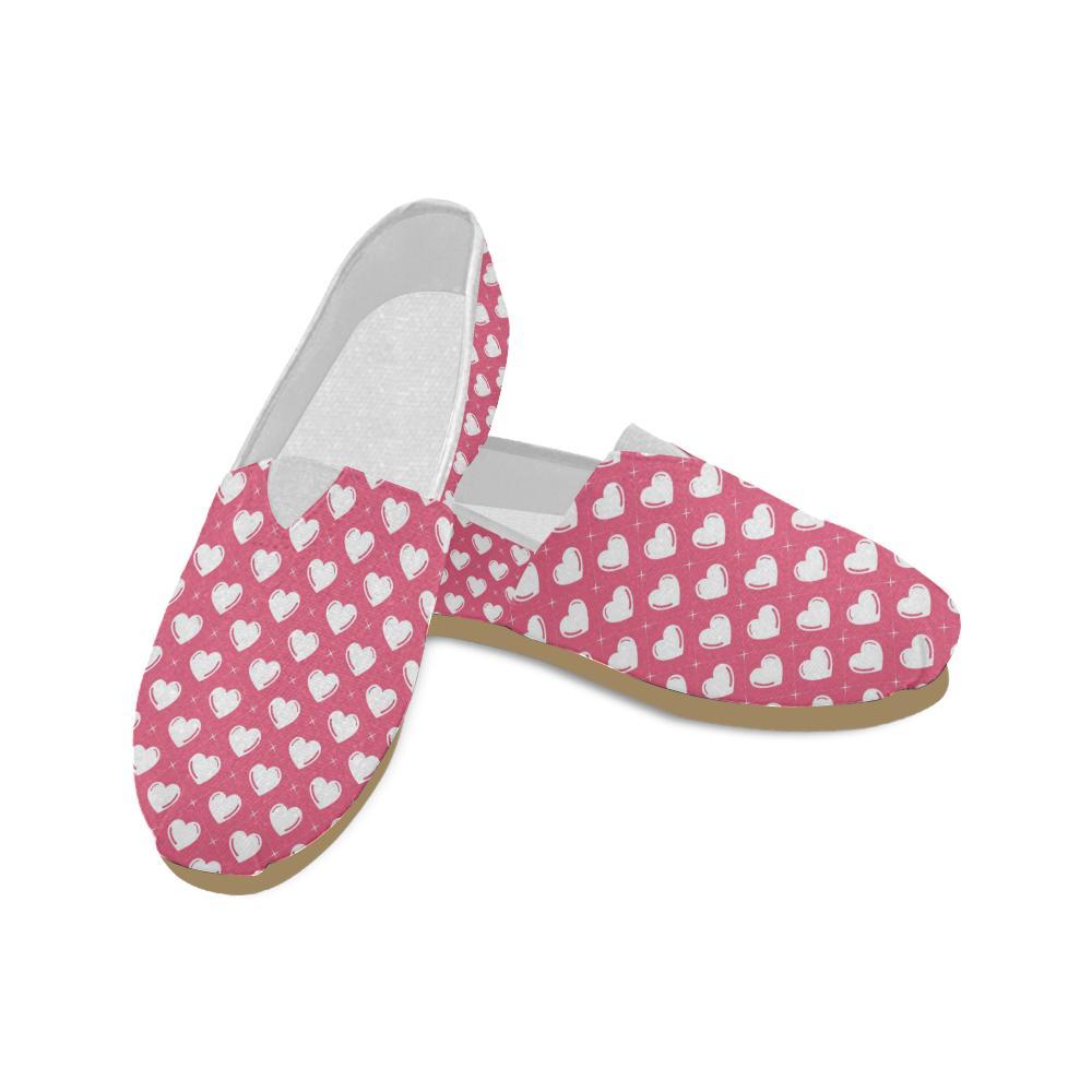 Heart Pattern Print Design HE07 Women Casual Shoes-JorJune.com