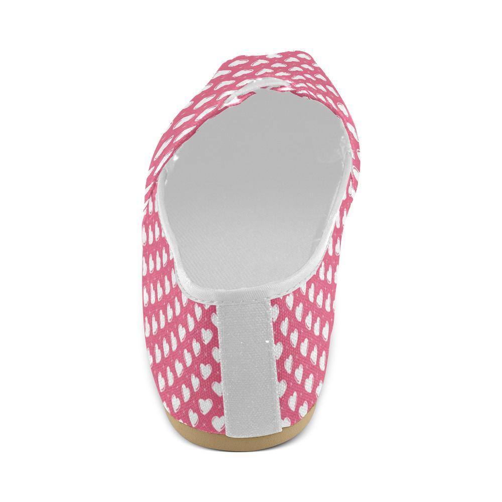 Heart Pattern Print Design HE07 Women Casual Shoes-JorJune.com