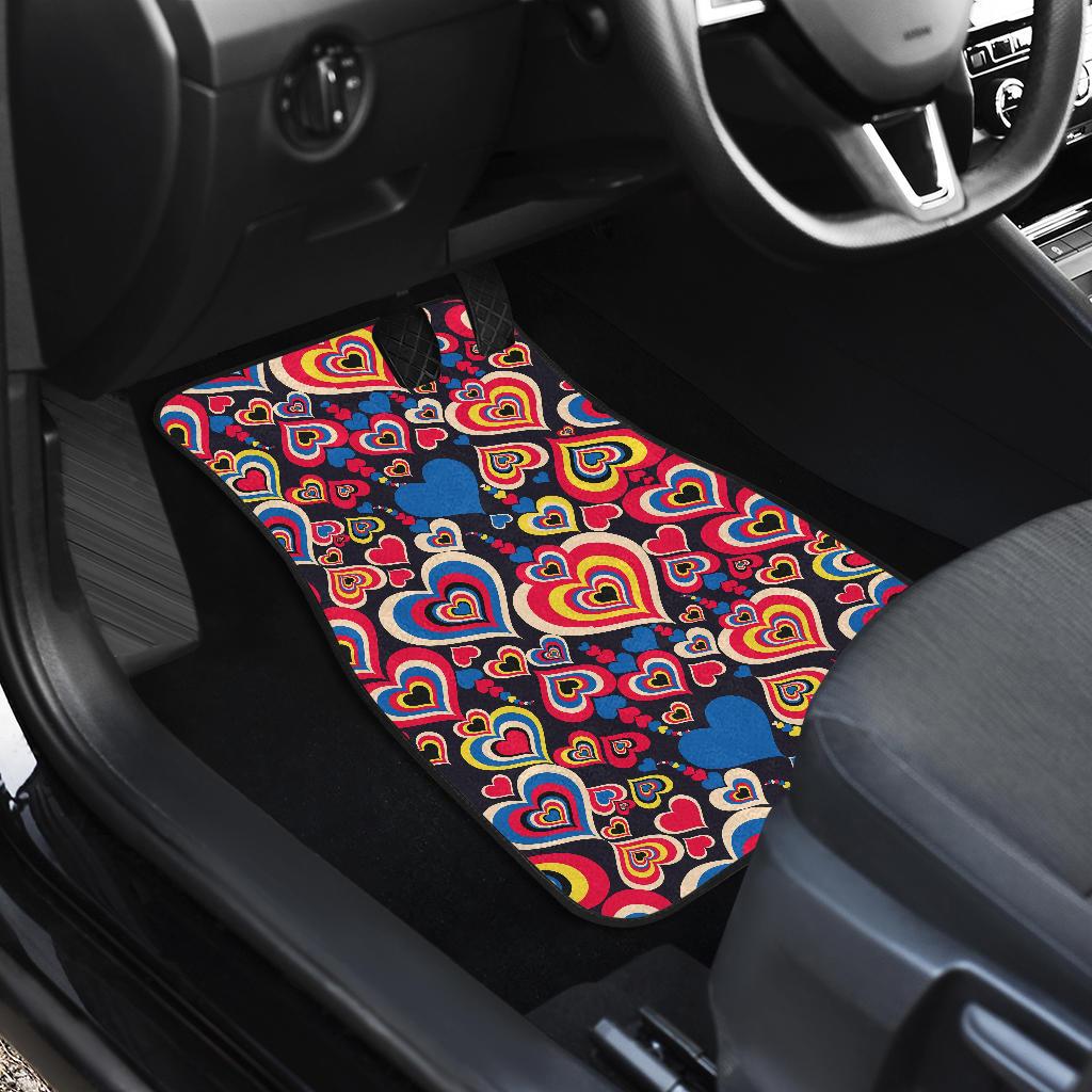 Heart Pattern Print Design HE08 Car Floor Mats-JorJune