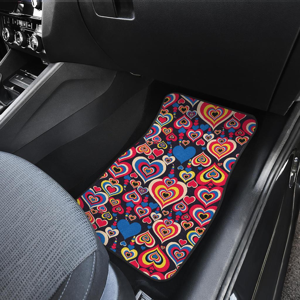 Heart Pattern Print Design HE08 Car Floor Mats-JorJune