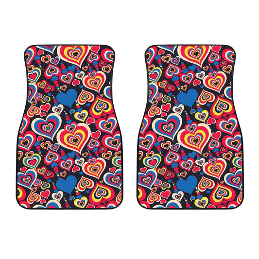 Heart Pattern Print Design HE08 Car Floor Mats-JorJune