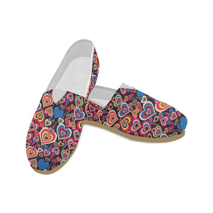 Heart Pattern Print Design HE08 Women Casual Shoes-JorJune.com