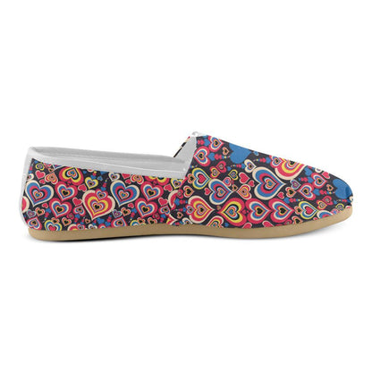 Heart Pattern Print Design HE08 Women Casual Shoes-JorJune.com