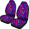 Heart Pixel Pattern Print Design HE03 Universal Fit Car Seat Covers-JorJune