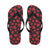 Heart Red Pattern Print Design HE01 Flip Flops-JorJune