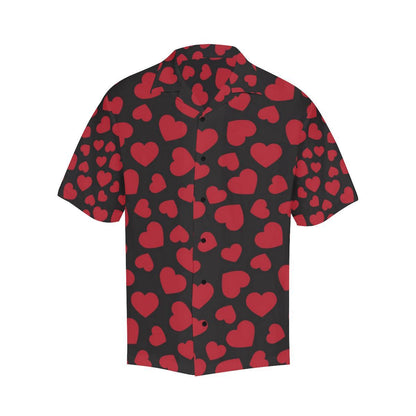 Heart Red Pattern Print Design HE01 Men Hawaiian Shirt-JorJune