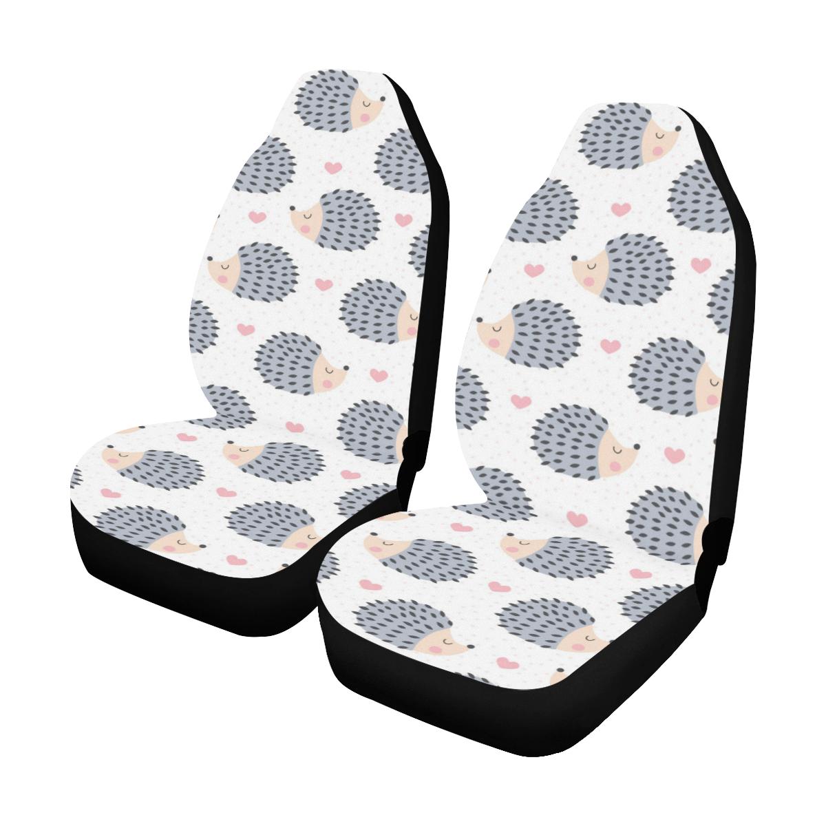 Hedgehog Baby Pattern Print Design 03 Car Seat Covers (Set of 2)-JORJUNE.COM