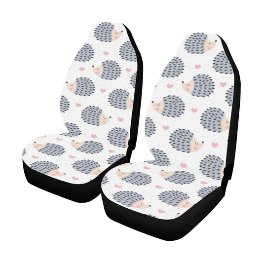 Hedgehog Baby Pattern Print Design 03 Car Seat Covers (Set of 2)-JORJUNE.COM