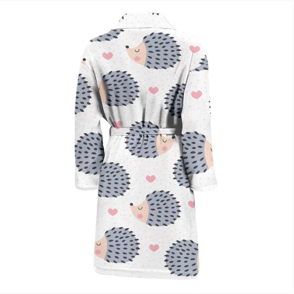 Hedgehog Baby Pattern Print Design 03 Men Bathrobe-JORJUNE.COM
