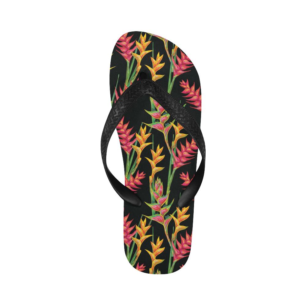 Heliconia Pattern Print Design HL01 Flip Flops-JorJune