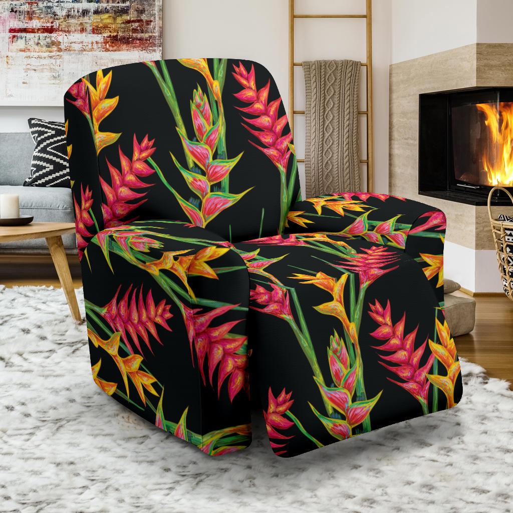 Heliconia Pattern Print Design HL01 Recliner Slipcover-JORJUNE.COM