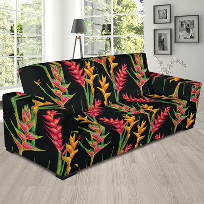 Heliconia Pattern Print Design HL01 Sofa Slipcover-JORJUNE.COM