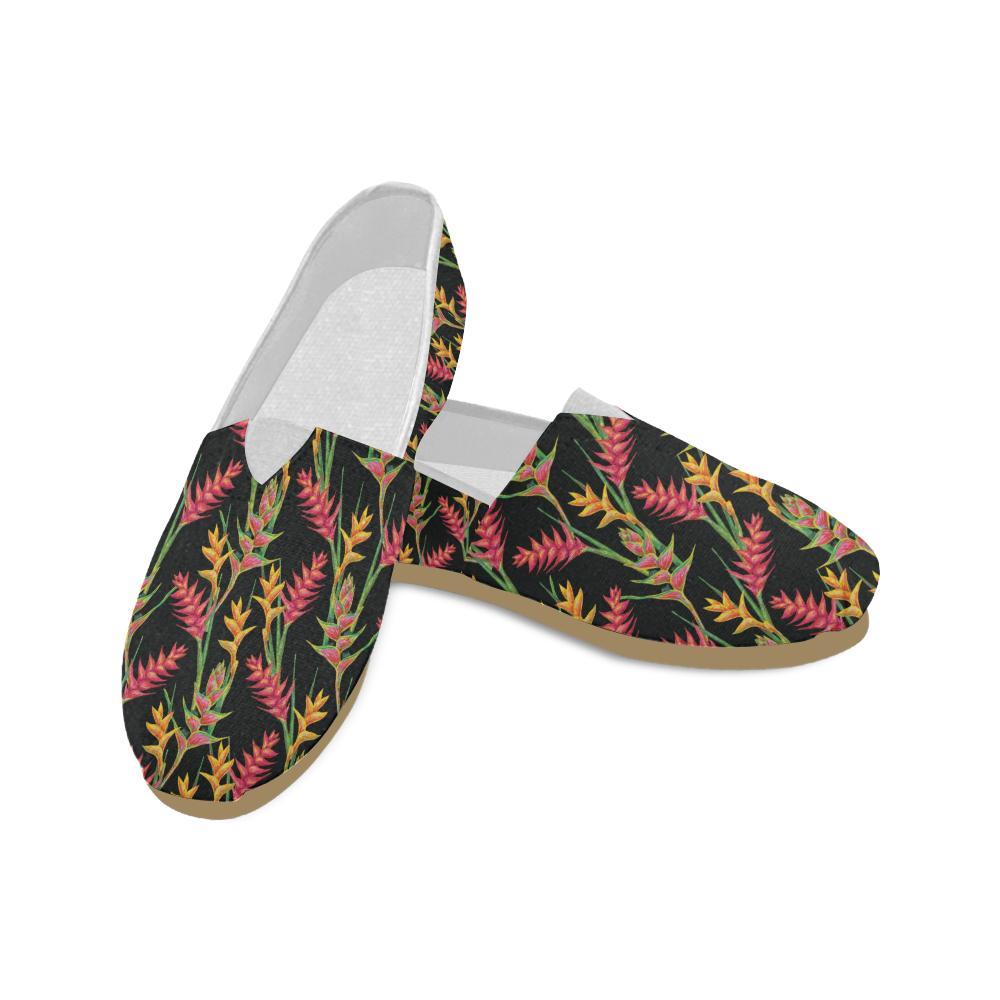Heliconia Pattern Print Design HL01 Women Casual Shoes-JorJune.com