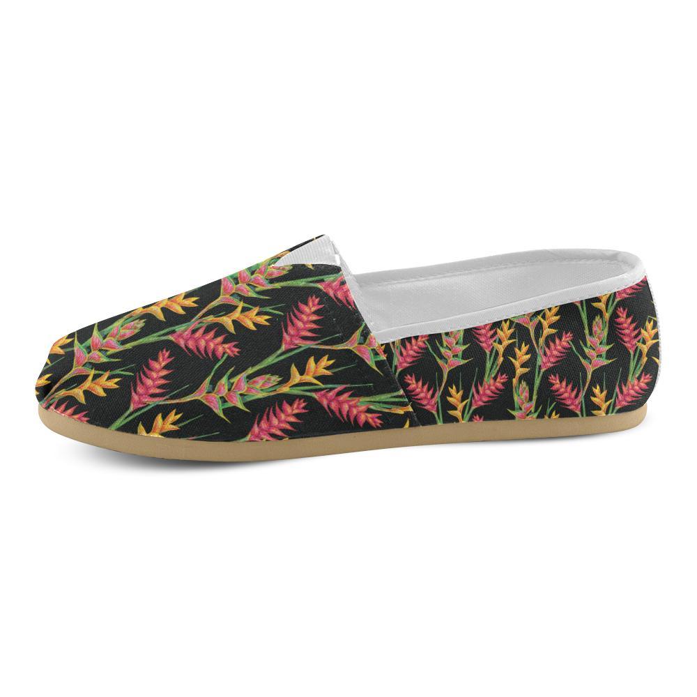 Heliconia Pattern Print Design HL01 Women Casual Shoes-JorJune.com