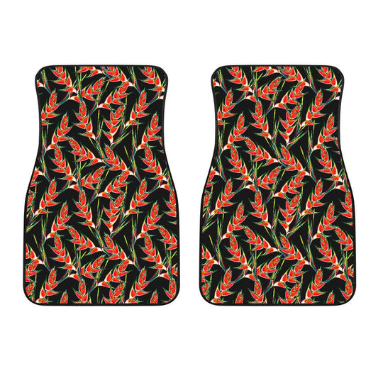 Heliconia Pattern Print Design HL010 Car Floor Mats-JorJune