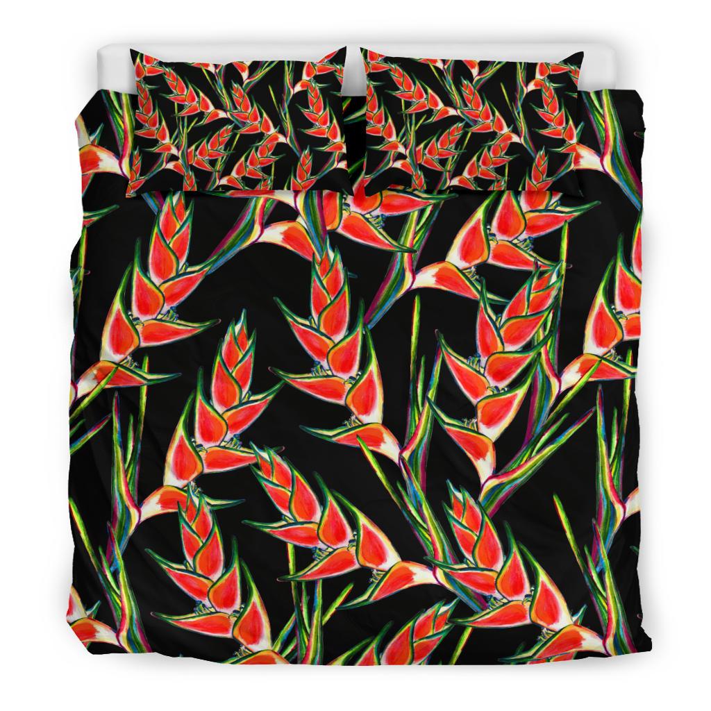 Heliconia Pattern Print Design HL010 Duvet Cover Bedding Set-JORJUNE.COM