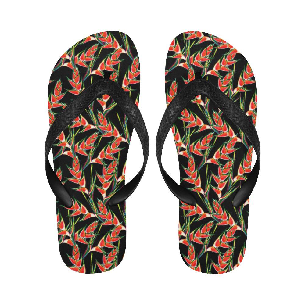 Heliconia Pattern Print Design HL010 Flip Flops-JorJune